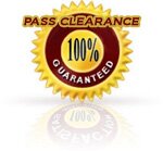 100% pass clearance guaranteed 100% pass clearance guaranteed